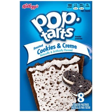 kellogg s pop tarts frosted cookies and crème 8 ct pop tarts pop