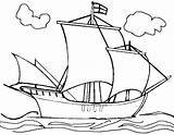 Boat Mayflower sketch template