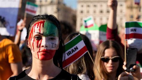 iran protests europes cities rally  mahsa amini  womens rights