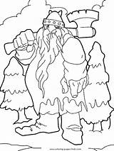 Coloring Pages Giant Medieval Giants Trolls Fantasy Color Troll Kids Printable Getcolorings Castle sketch template