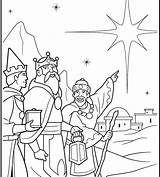 Wise Men Coloring Three Pages Color Getcolorings sketch template