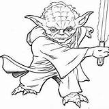 Master Yoda Pages Coloring sketch template