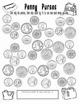 Coloring Coin Quarter Pennies Valuable Cent Getcolorings Colorings sketch template