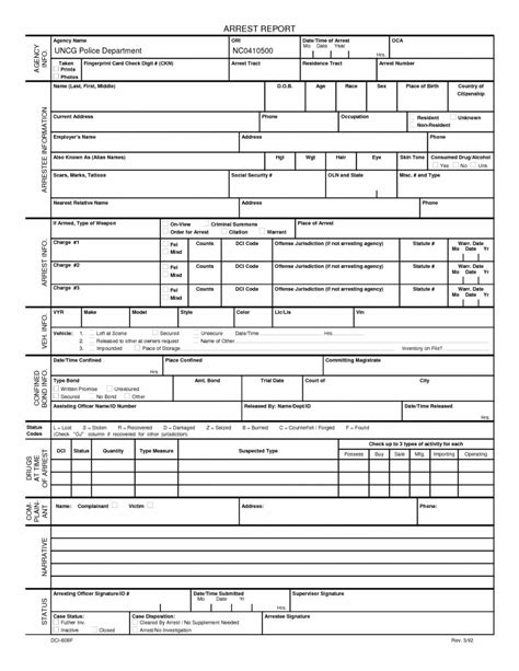 blank police report template examples statement   blank police