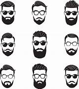Beard Hipster Beards Taglio Bearded Doppio Cartoon Hipsters Emblems Mustaches Capelli Colourbox sketch template