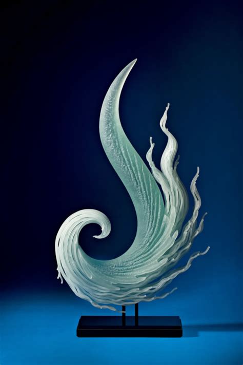 Artist William Lequier Creates Glass Sculptures Inspired By Waves And Sea