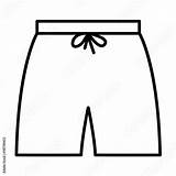Outline Swimshorts sketch template