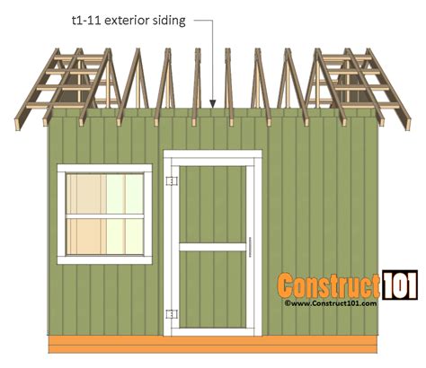shed plans gable shed construct
