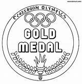 Medal Olympic Medals Getdrawings sketch template