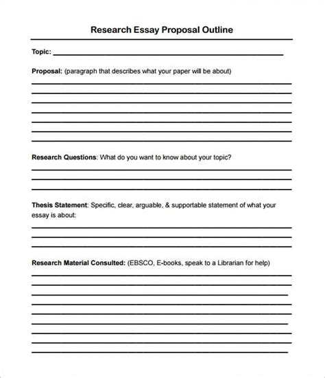 essay proposal