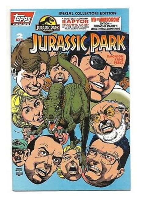 1993 Topps Jurassic Park Comic Book Vol 1 No 1 Etsy