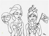 Fever Elsa Anna sketch template