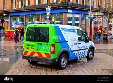 mobile cctv camera vehicle uk police scotland stock photo alamy