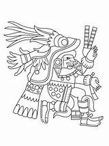 Kids Aztec sketch template