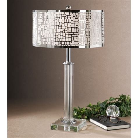 crystal living room table lamps