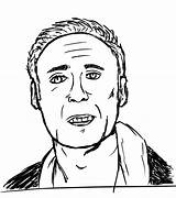 Nicolas Cage Colouring Pages sketch template