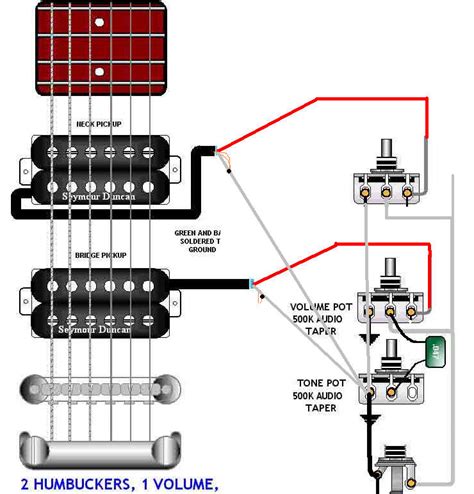 diagram wiring diagrams single humbucker guitar pick  tone volume
