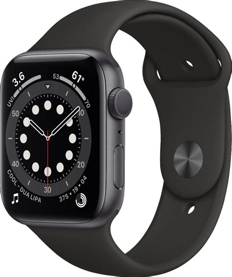 apple  series  gps mm space gray aluminum case  black sport band space gray