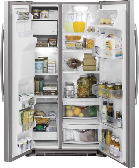 ge gzsdsjss   counter depth freestanding side  side refrigerator   cu ft