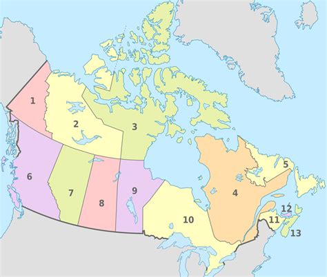 carte du canada provinces  territoires    diagram quizlet