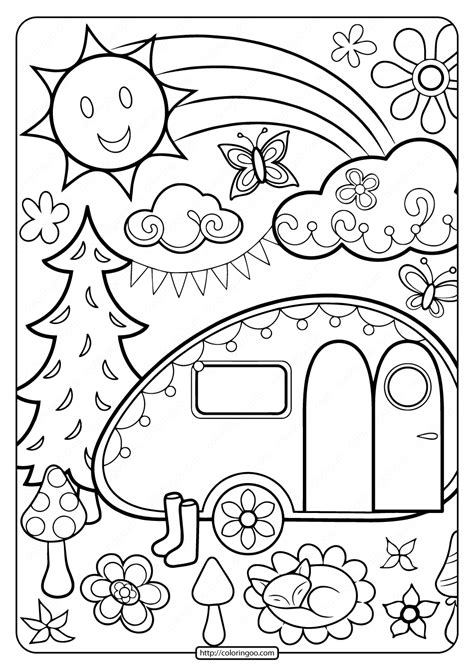 rv coloring pages coloring home