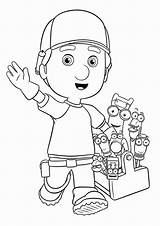 Coloring Pages Manny Handy Plumber Kids Print Tools Color Colouring Printable Getcolorings Cartoons Getdrawings Fun sketch template