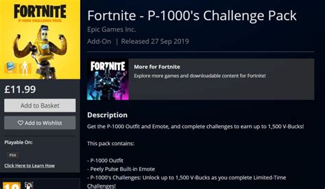 fortnite p  challenge pack   updated