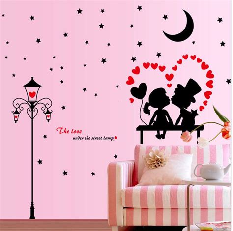 Romantic Wall Stickers For Bedrooms Mangaziez