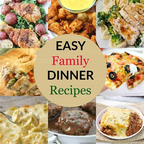 easy family dinner recipes