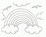 Coloring Pages Rainbow Clouds Color Rainbows Clipart Printable Kids Rainy Season Library Clip Popular Coloringhome Getdrawings Comments sketch template