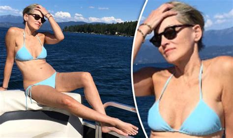 sharon stone 59 dares to bare as she oozes sex appeal in