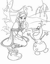 Anna Coloring Pages Frozen Princess Disney Print sketch template