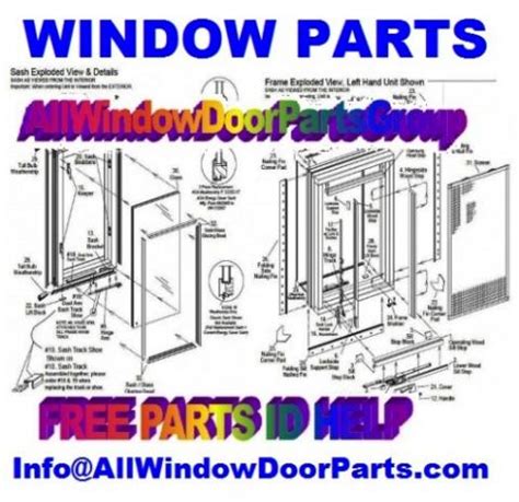 norco window door parts casement awning double hung sindle hung  patio doors