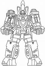 Rangers Colouring Miniforce Mewarnai Kolorowanki Tobot Bots Rescue Megazord Ready Mytopkid sketch template
