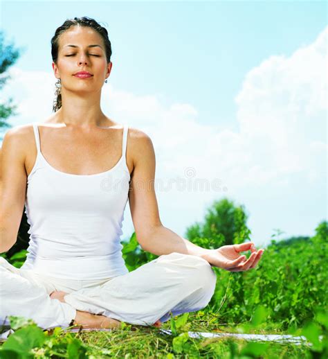 woman doing yoga exercise stock image image of beauty 32101519