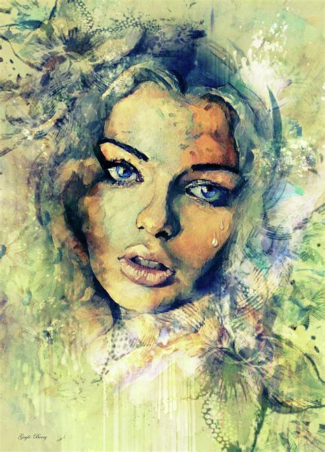 Blue Eyed Babe Mixed Media By G Berry