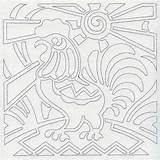 Mola Quilting Emblibrary Rooster Stencils sketch template