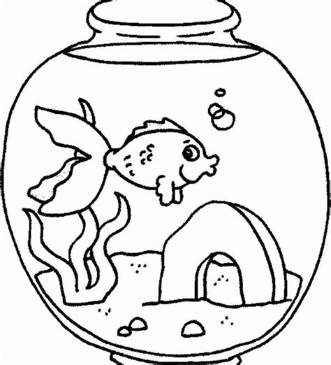 fish tank coloring pages coloring home