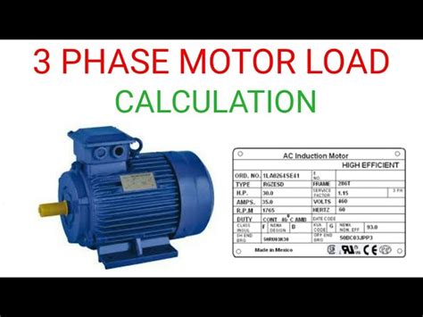 calculate  phase motor amps webmotororg