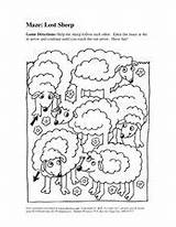 Sheep Maze Worksheet Lesson sketch template