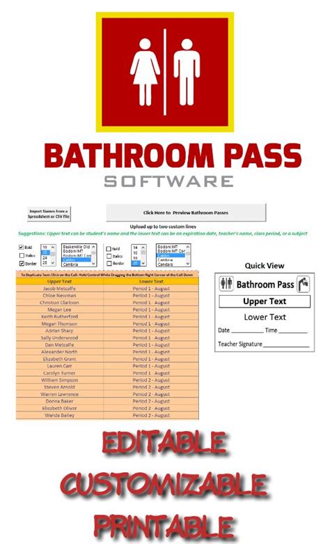 bathroom passes images  pinterest bathroom pass classroom