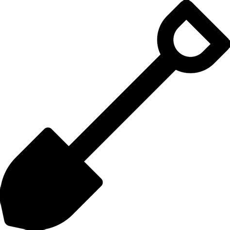 shovel vector svg icon svg repo