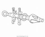 Fortnite Rocket Launcher Coloringpages101 sketch template