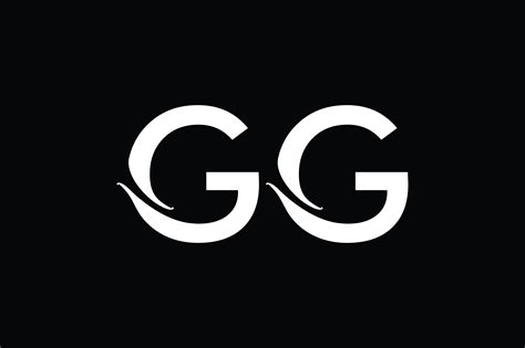 gg monogram logo design  vectorseller thehungryjpeg