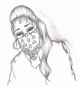 Gangster Girl Drawings Gangsta Gangsters Deviantart Drawing Tattoo Cartoon Wallpaper Coloring Pages Tattoos Thug Girls Chicano Movies Character Bandanas Pencil sketch template