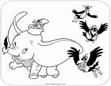 Dumbo Crows Disneyclips Timothy Flying sketch template