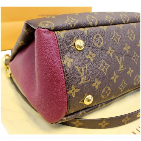 louis vuitton pallas monogram canvas  shoulder bag brown