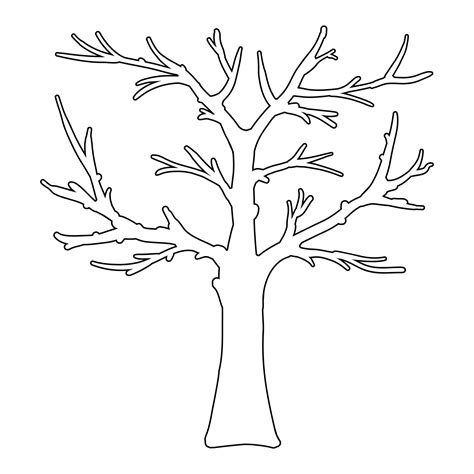 fall printable tree templates     printablee