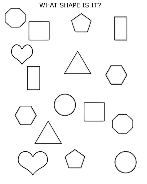 2d Shapes 1st 2nd Grade Printables