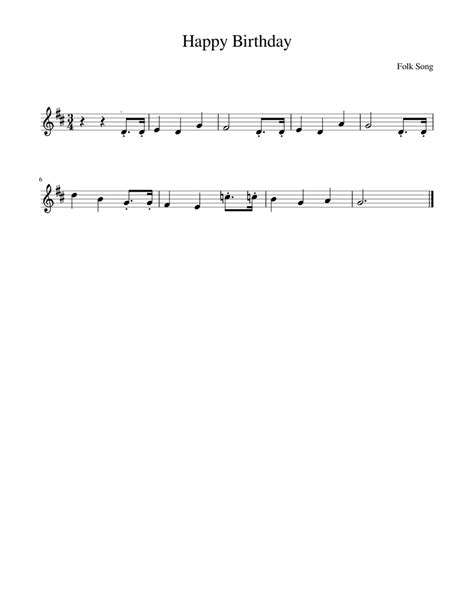 Happy Birthday Sheet Music For Violin Download Free In Pdf Or Midi